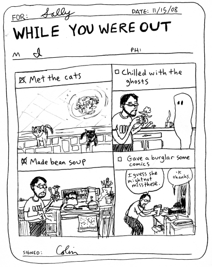 While you were out
